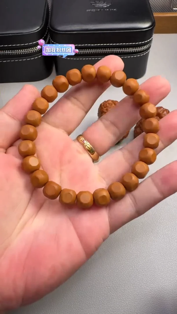 手串猴头核桃猴头六方瑕疵黑点款