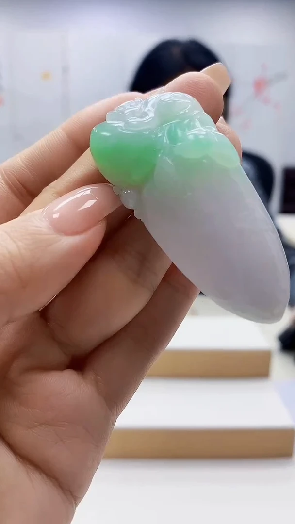 未镶嵌定制翡翠5155ty-毛货挂件17