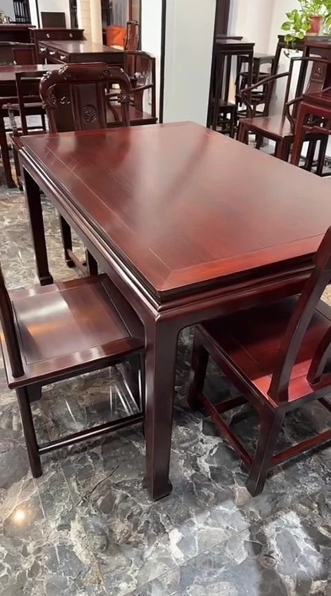 黑酸枝木类家具138x88x78长方桌
