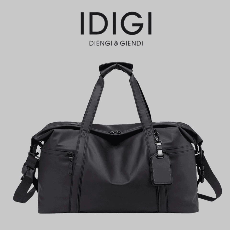 男士男款休闲多功能单肩斜挎包包包男款商务男包黑色时尚简约短途