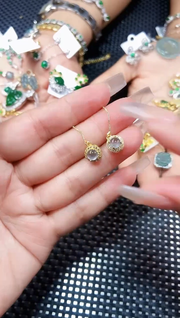 【闪购商品】翡翠耳饰未镶嵌111111111