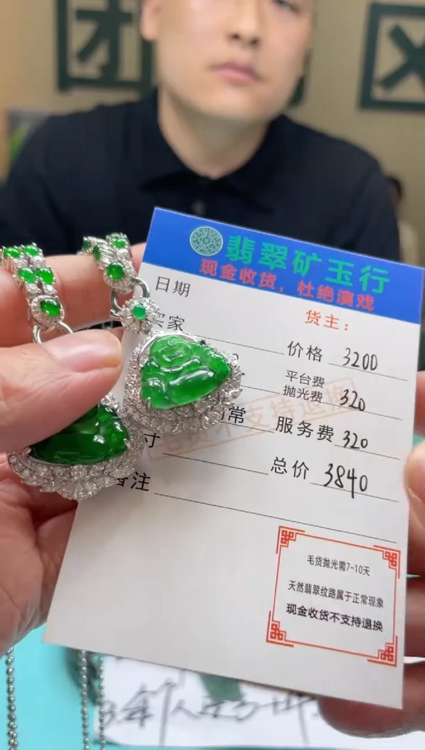 颈饰银S925镶嵌翡翠秋*-净货-多样性-发两个
