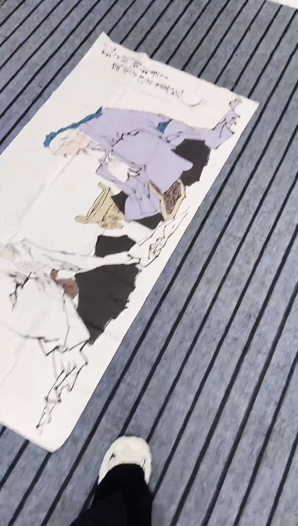 精品四尺国画人物