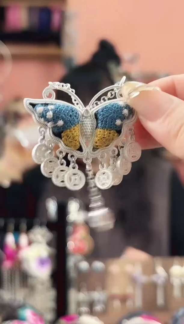 织绣艺枝独绣手工饰品26