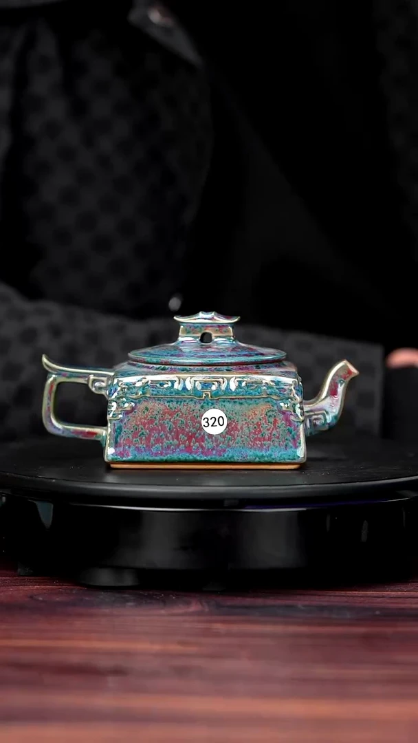 壶瓷320#于大鹏一级品原矿钧瓷商壶