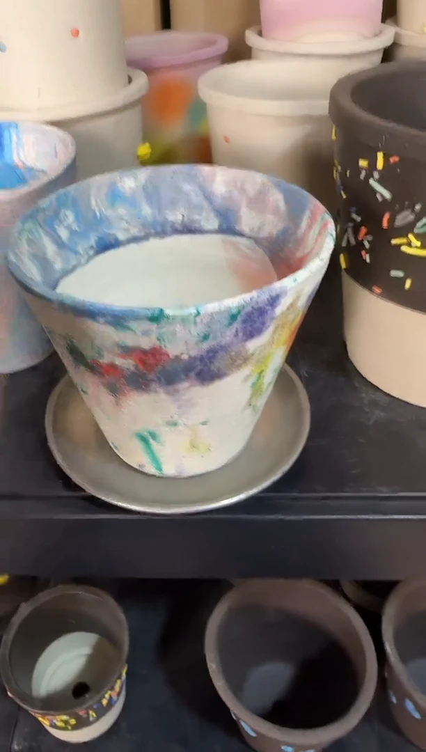 晕染花盆+托盘*1