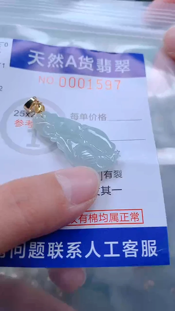 翡翠未镶嵌吊坠(不含链)1