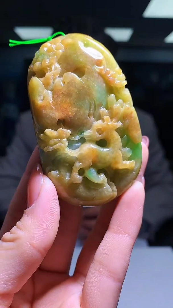 【闪购商品】定制翡翠未镶嵌1023hm-毛货挂件39