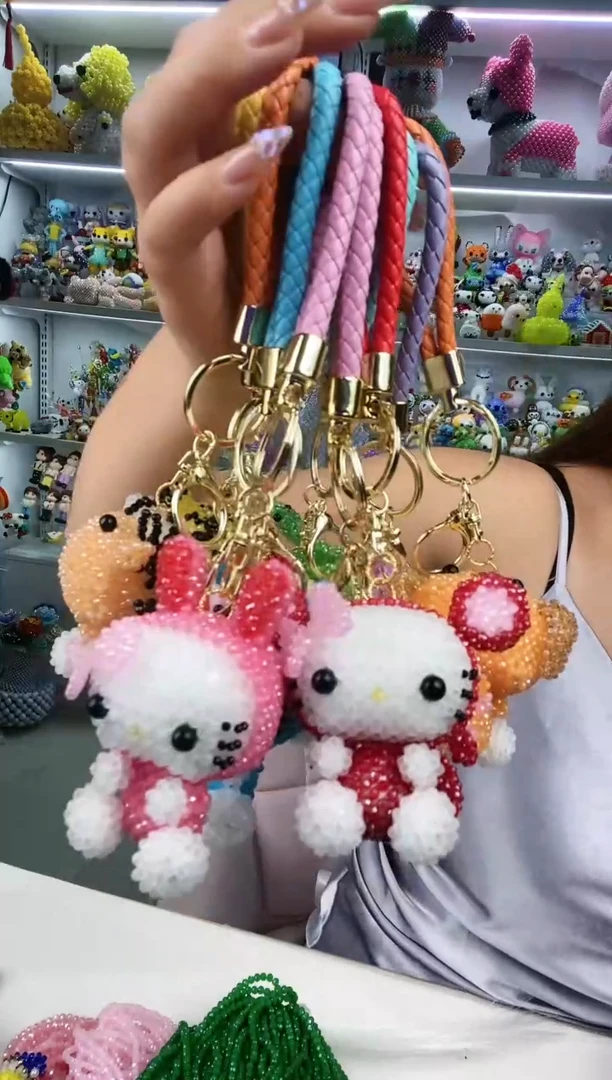 玻璃0105新款钥匙扣每个色3个总共收到30个