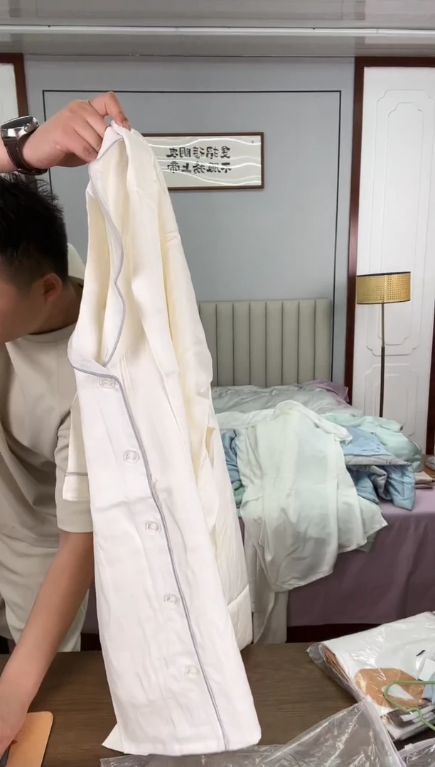 再生纤维素纤维竹纤维白色一套