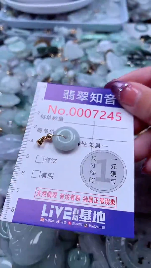 翡翠未镶嵌吊坠(不含链)7245