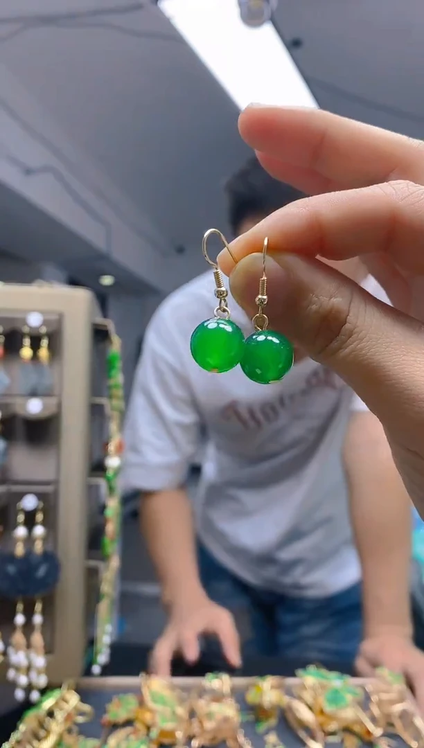 【闪购商品】玛瑙/玉髓耳饰合金068玛瑙饰品