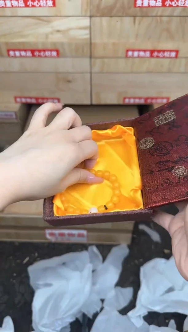 黄玉菩提带猫爪商品链接@@L052