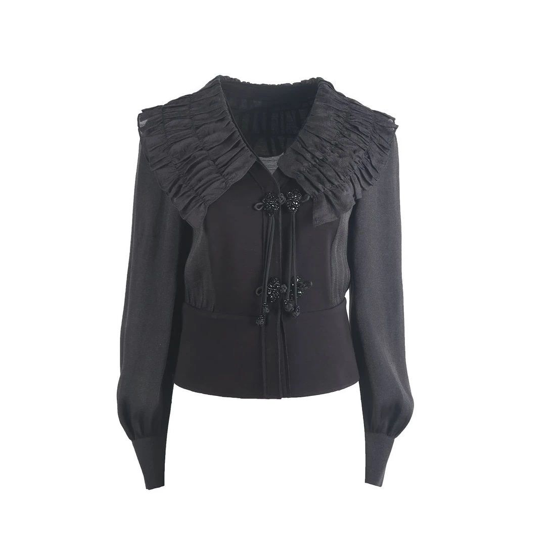 【达人专属】翻领国风小外套X07AWS3018