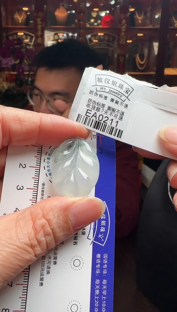 【闪购商品】翡翠颈饰未镶嵌EA0211冰叶子