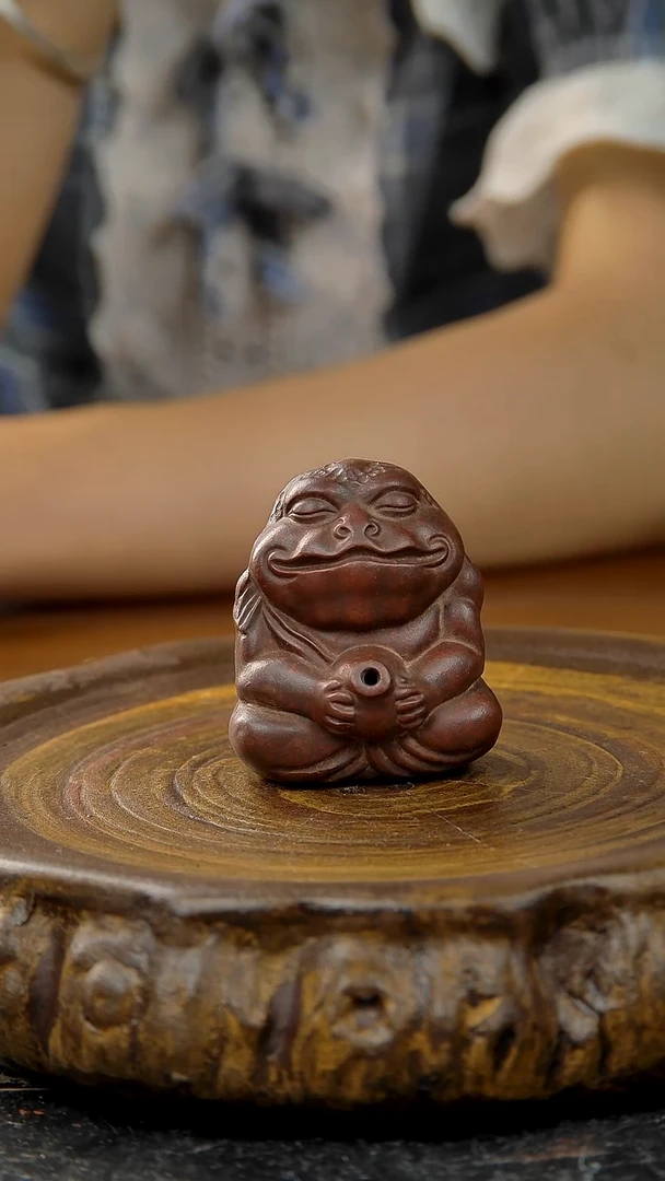 紫砂宜兴紫砂手工蝉仙