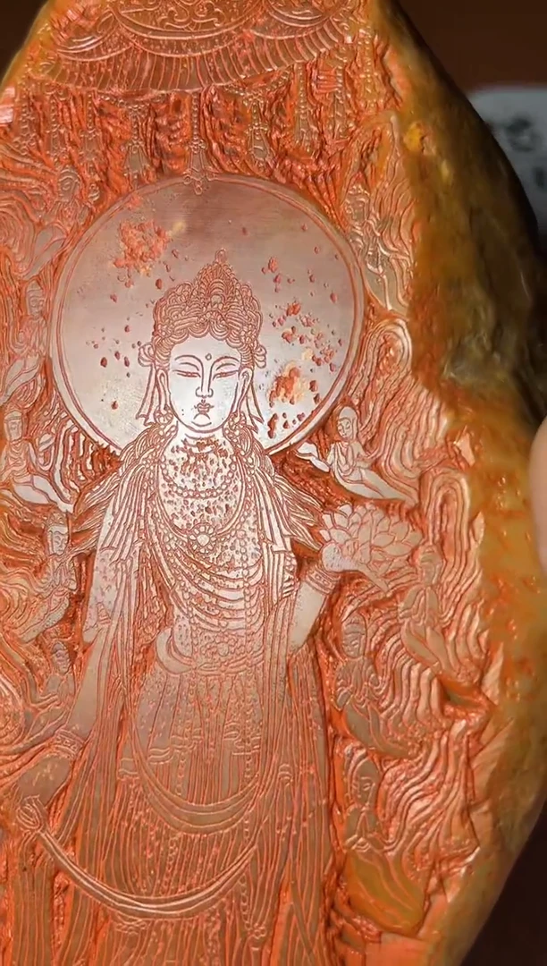 【闪购商品】老挝石印石篆刻梁军朋0144283造像印