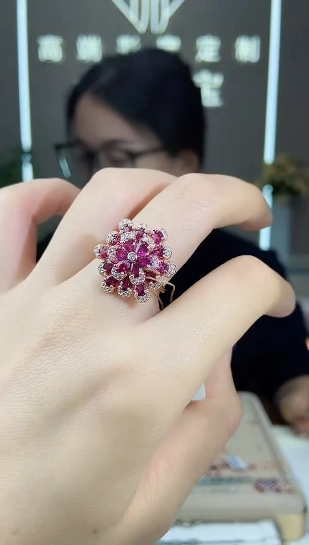 【闪购商品】石榴石手饰银S925镶嵌手饰