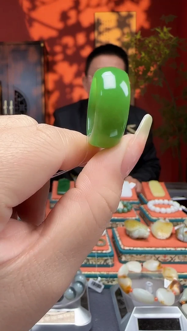 【闪购商品】和田玉戒指未镶嵌戒指内径20.8