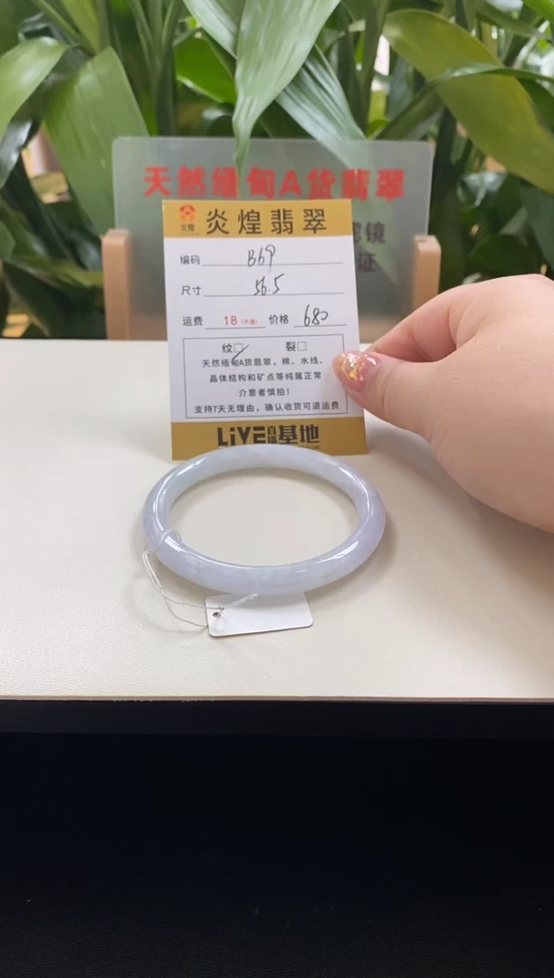 未镶嵌手镯翡翠56.5圈口编码b69