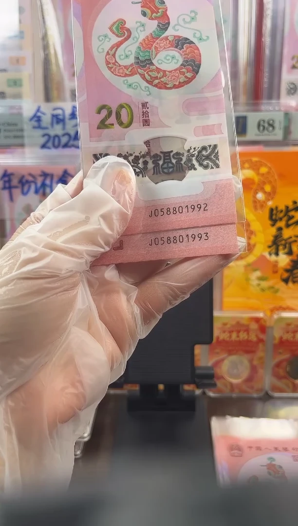 塑料年份号 两张连号 058801992+1993  按图发货