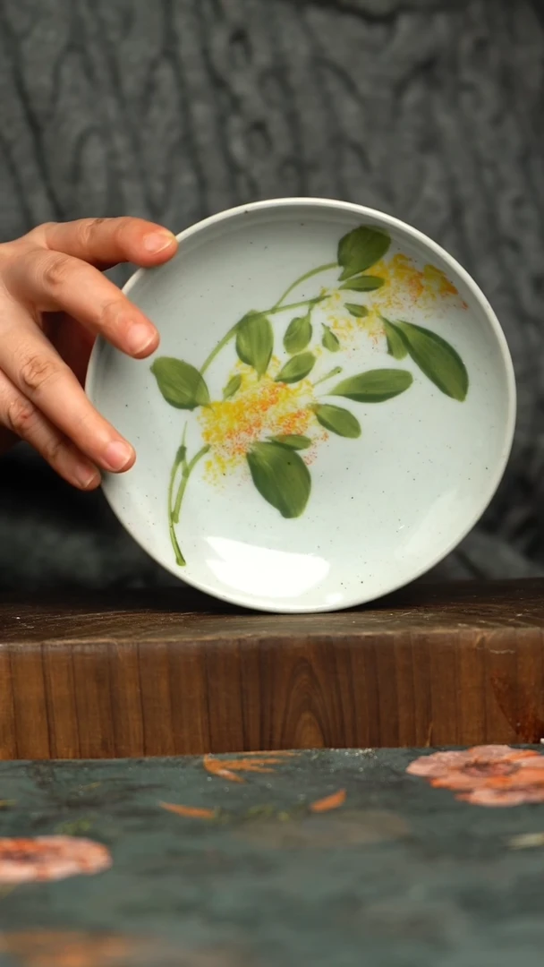 杯釉下彩手工手绘同款陶器