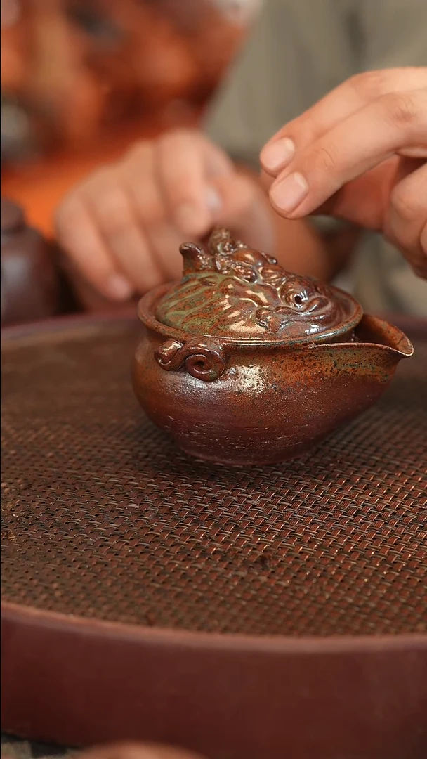 茶壶紫砂原矿手工制作