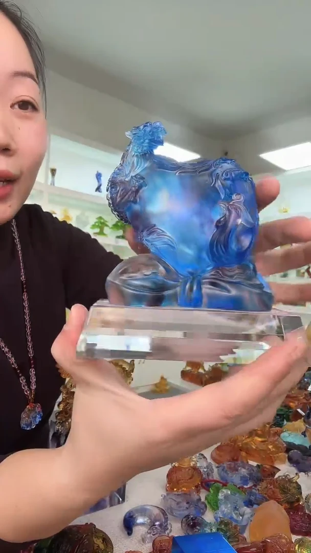 手工艺品琉璃龙凤