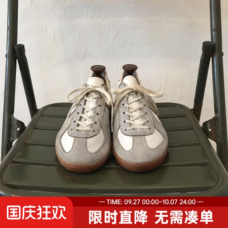 马登工装复古休闲运动小白训练鞋阿美咔叽百搭低帮平底德训鞋男板