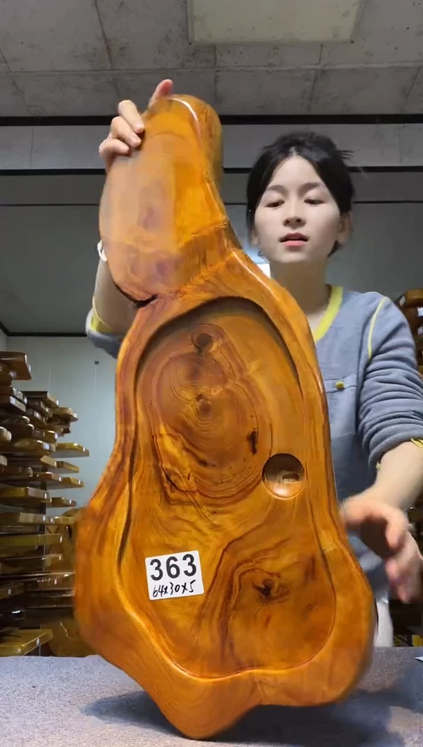 实木原木茶盘 一物一拍(不含配件）