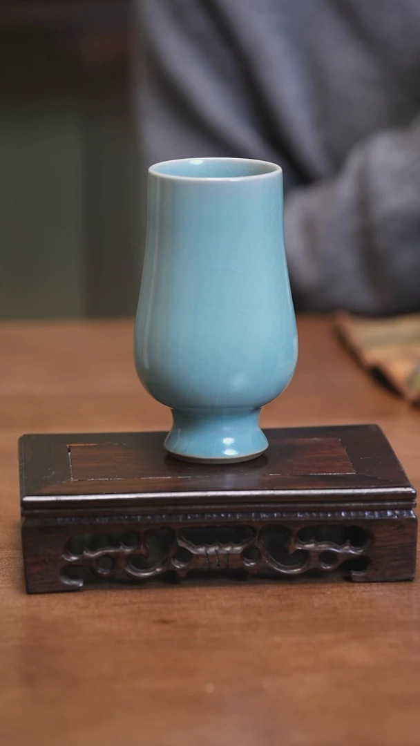 【闪购商品】Y宝丰宋官窑原产地汝瓷凯恩杯