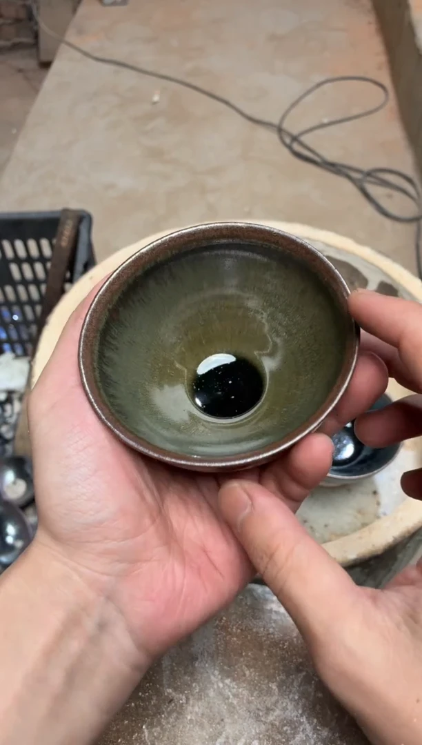 茶盏真柴烧建盏换点柴火