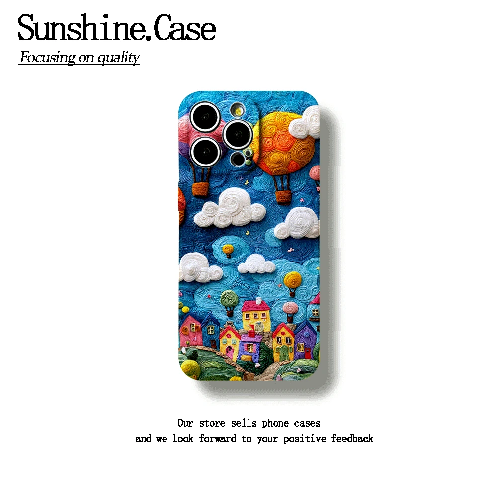 梦幻家园软壳适用苹果oppo华为vivo小米可爱手机壳全包防摔