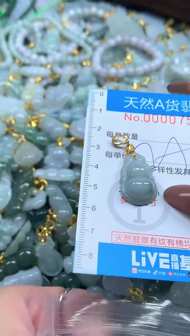颈饰未镶嵌翡翠净货挂件-0759