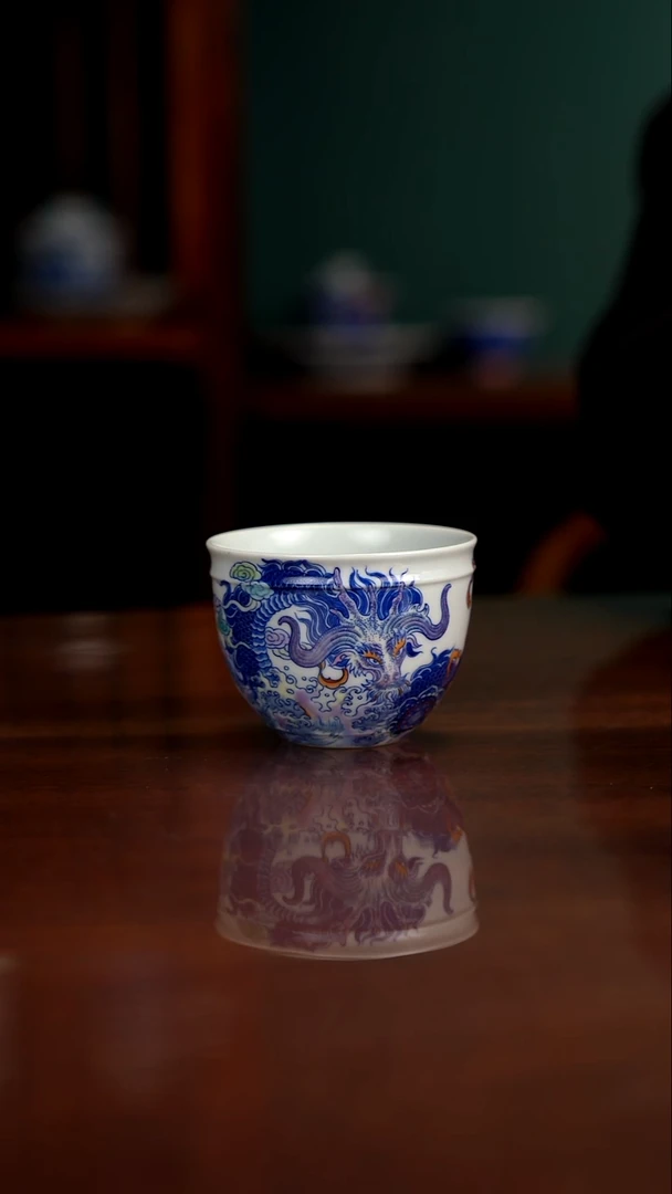 空山明月 新斗彩 囚牛