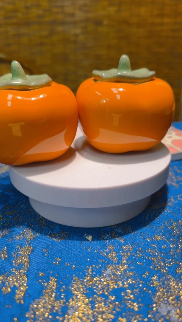 璟晟{柿柿如意茶叶罐}茶道周边高端茶器