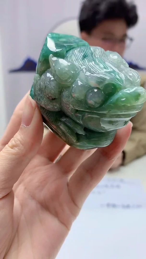 【闪购商品】定制翡翠未镶嵌4688zm-毛货挂件貔貅71