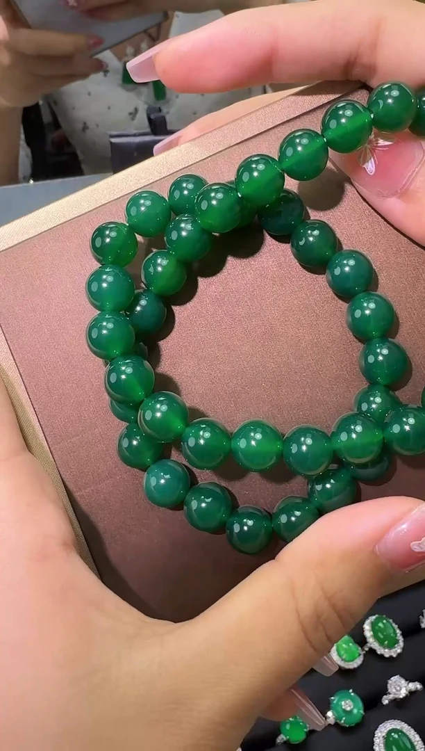 玛瑙/玉髓手链未镶嵌两圈手串