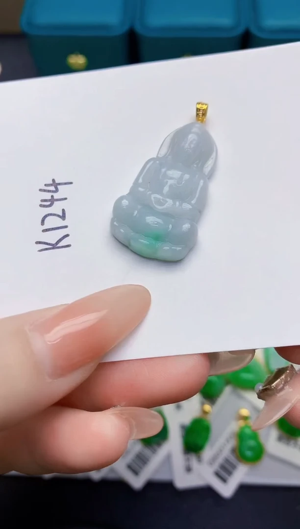 颈饰未镶嵌翡翠缅甸天然翡翠A货