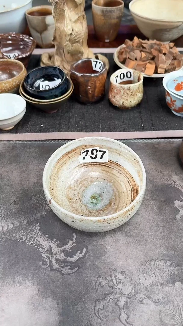 【闪购商品】碗707号吴松制陶高温裸柴烧建水碗