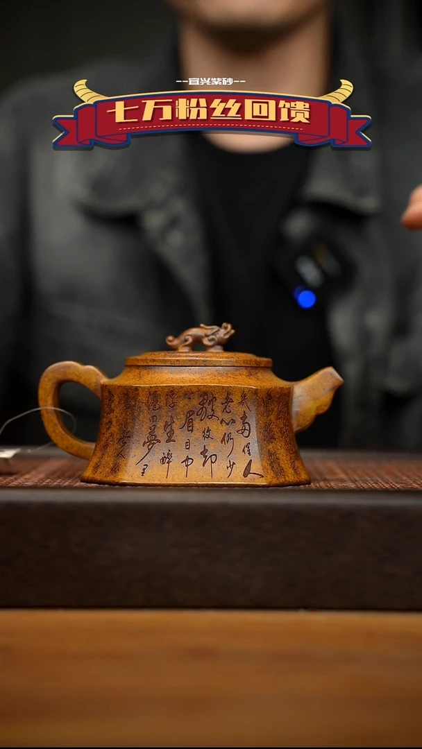 茶壶紫砂宜兴原矿 紫砂手工紫砂壶容量300cc