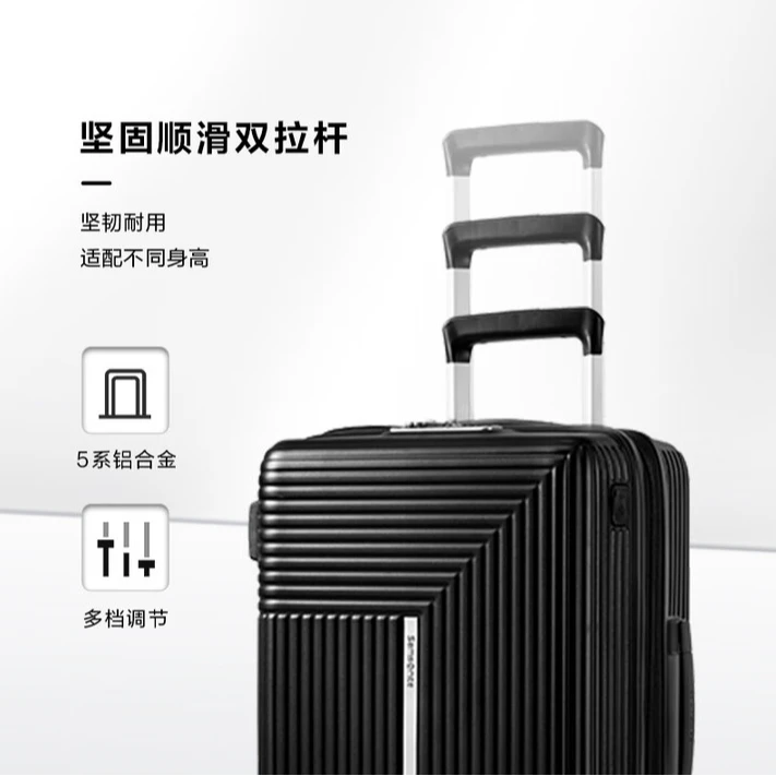 新秀丽（Samsonite）行李箱20英寸拉杆箱HK6黑色密码登机箱