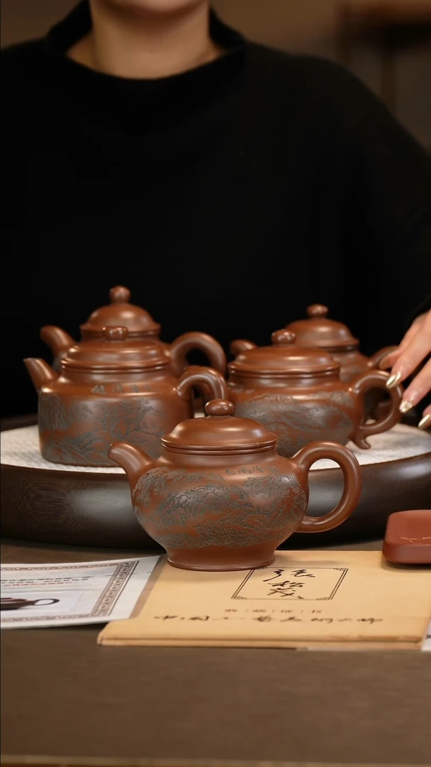 邵忠源 大亨五绝一套（五把壶）/五个壶承/大惊喜