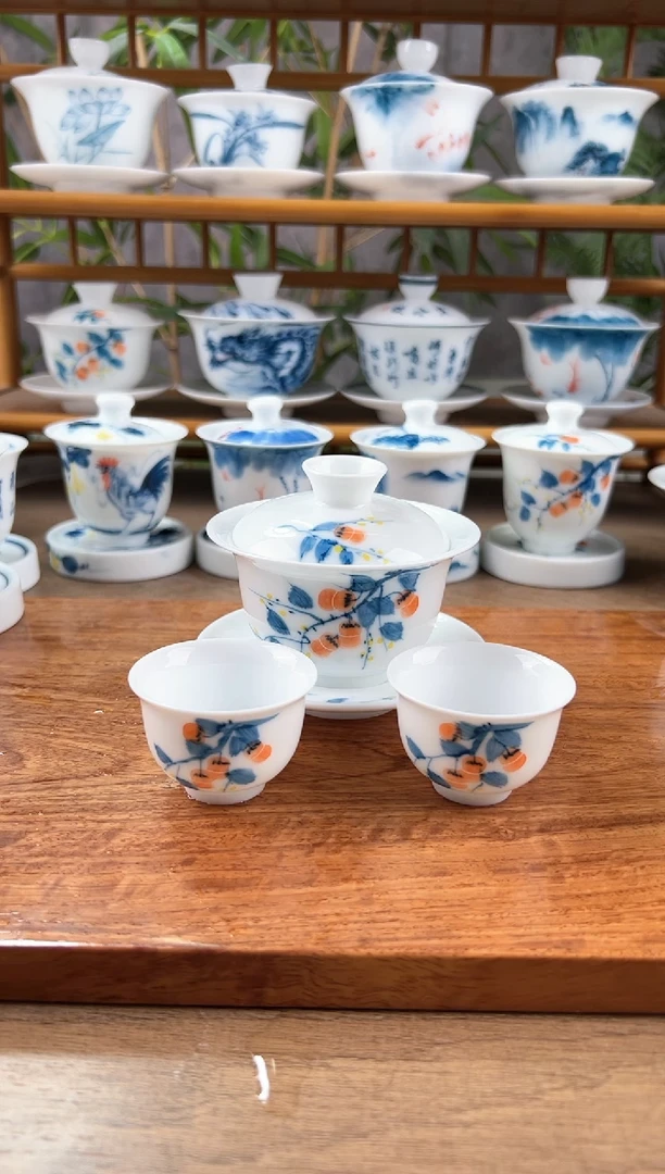 【闪购商品】微瑕柿子130ml三才+美人杯4个