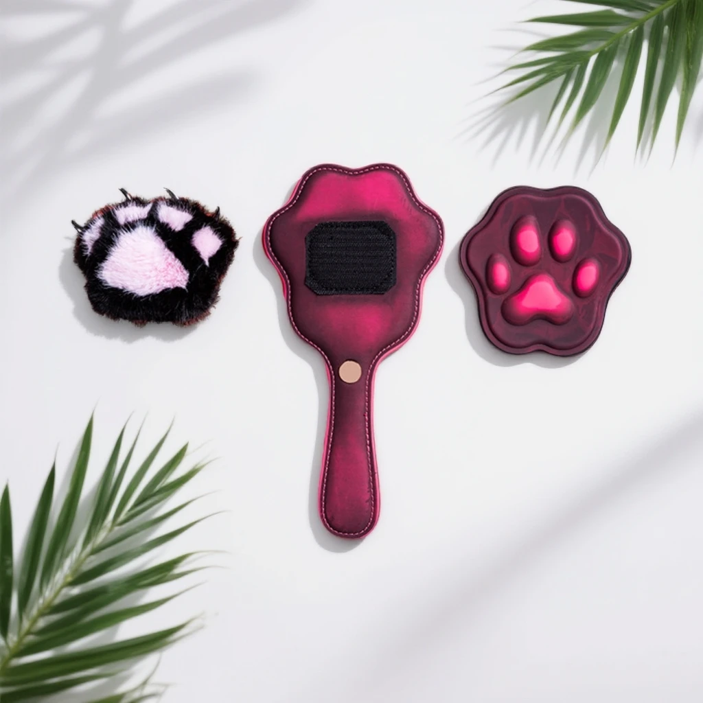 【绯红】变温小毛绒两用小众按摩拍可替换按摩拍