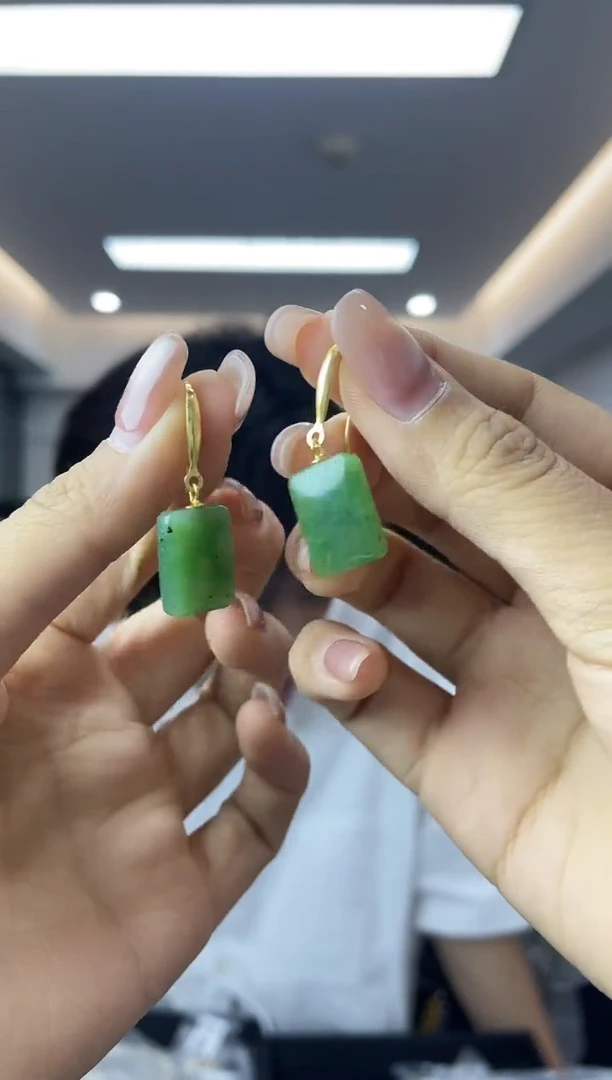 和田玉银S925镶嵌耳饰多样性一件发货