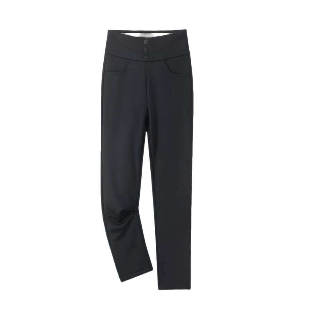 【防寒裤】冬季加厚高腰显瘦鹅绒休闲裤保暖裤外穿小脚裤女装6788