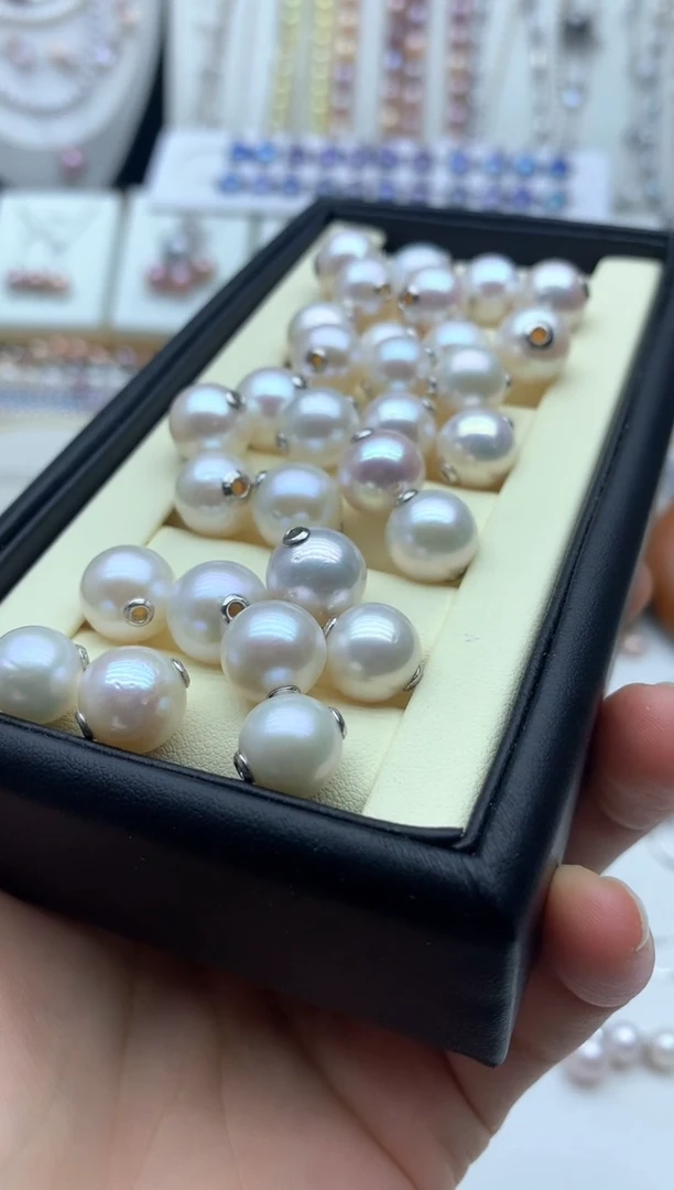 淡水珍珠银S925镶嵌吊坠(不含链)多样性发其一