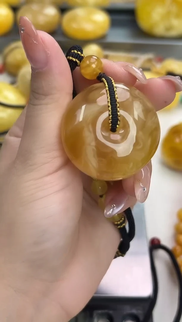裸石琥珀未镶嵌琥珀蜜蜡吊坠