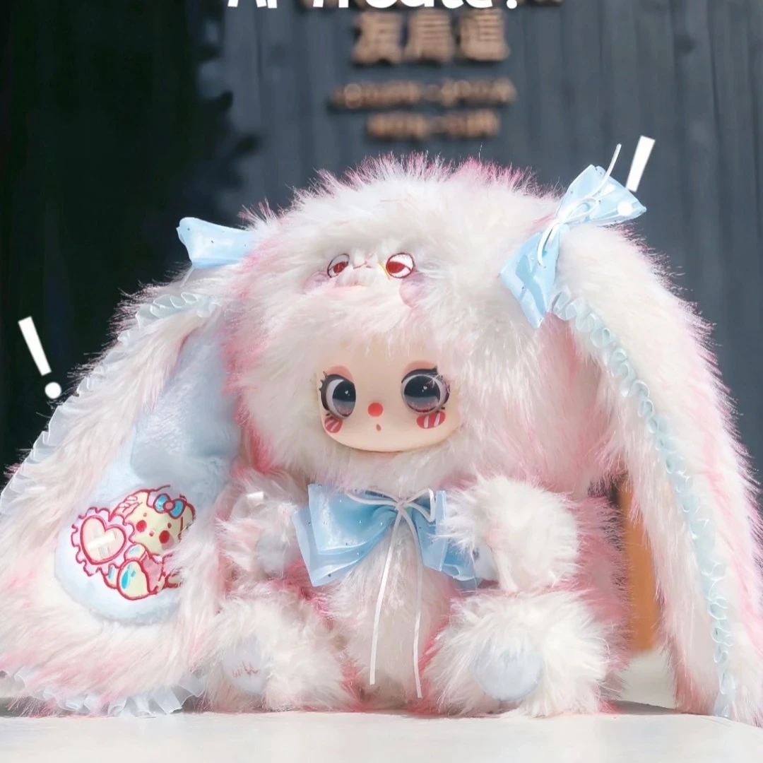 【正品拆盒】莉拉600%三代莉拉的闺蜜化妆排队毛绒盲盒公仔